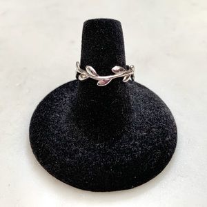 Tiffany Paloma Picasso Olive Leaf Band Ring Sterling Silver Size 6.5